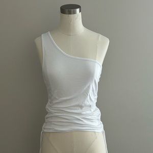 One Shoulder Ruched Top
